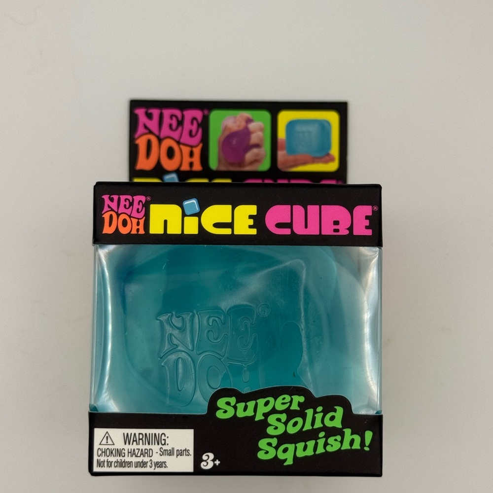 Viral Needoh Nice Cube Blue Fidget Toy Stress Relief Puzzle NEW